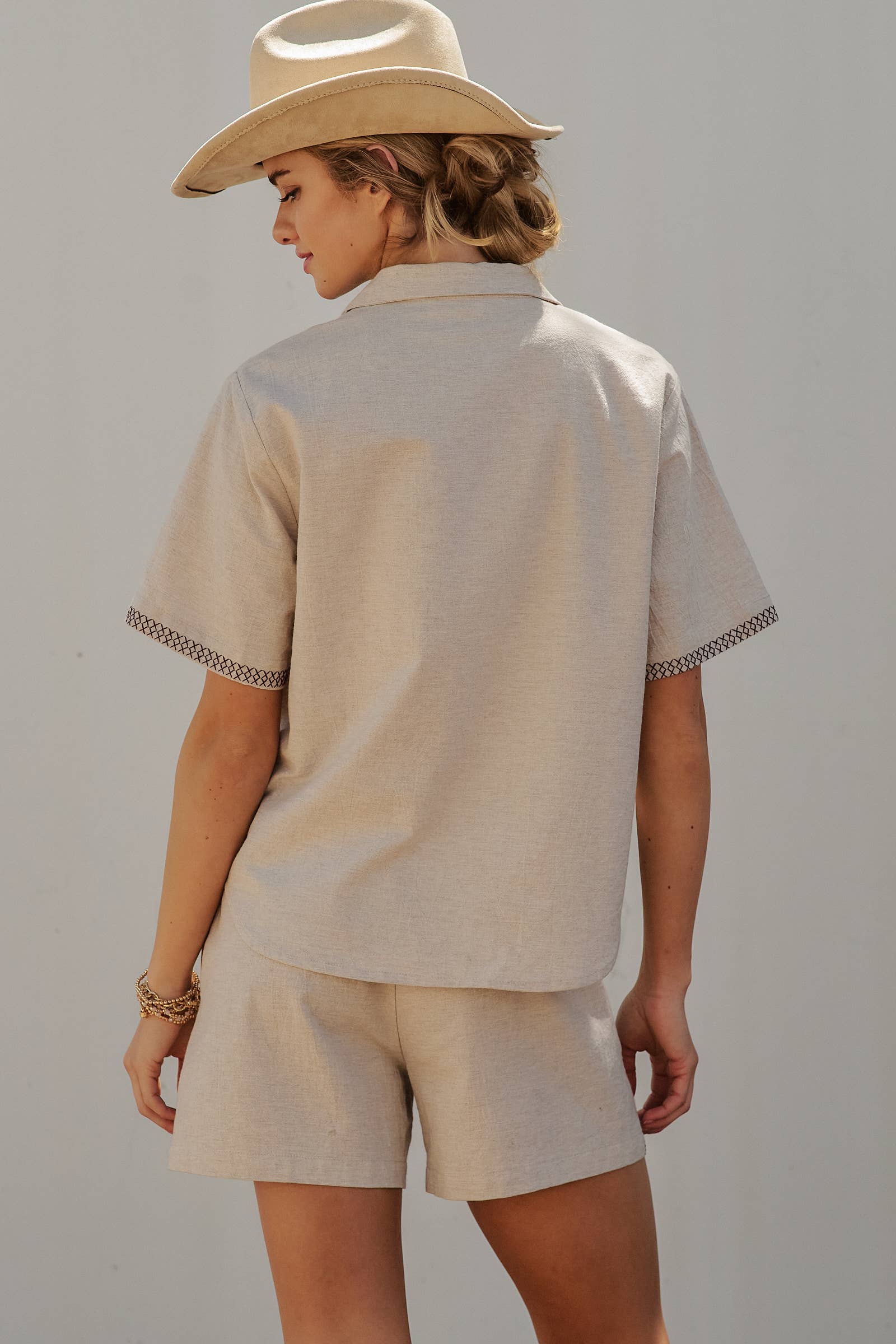 Western Boot Embroidered Pocket Shirt