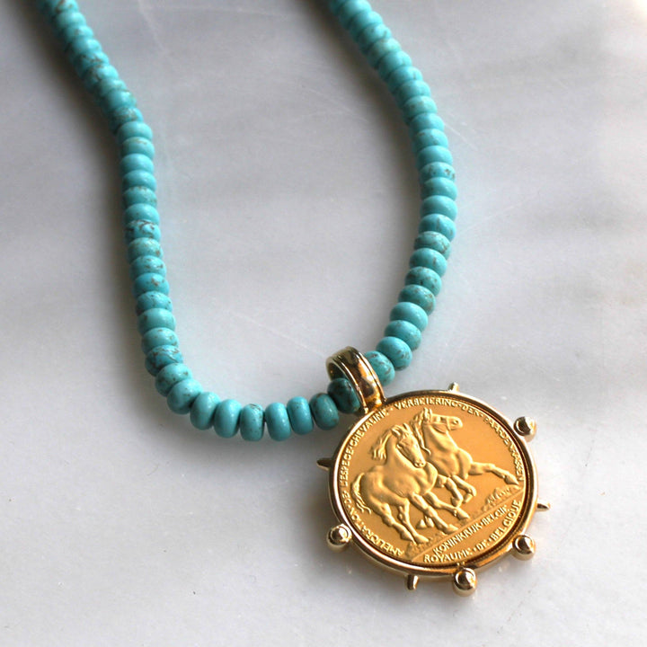 Desert Rider Beaded Necklace: 16 inch