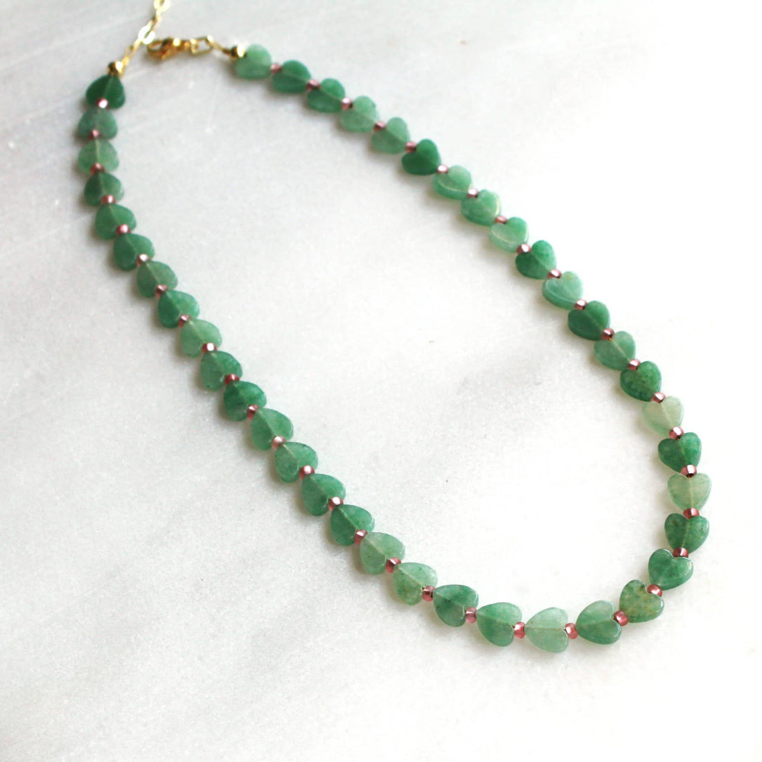 Perla Heart Beaded Necklace - Whimsical Romantic Necklace