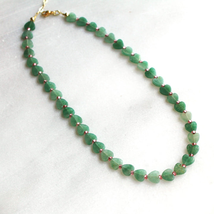 Perla Heart Beaded Necklace - Whimsical Romantic Necklace