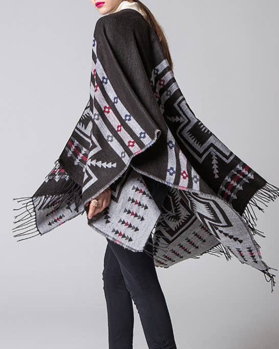 Wrap classic shawl: Navy