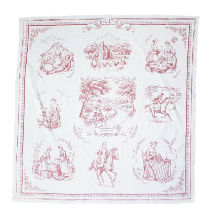 Ladies of 1776 Bandana | American Patriotic Bandana Rose Red