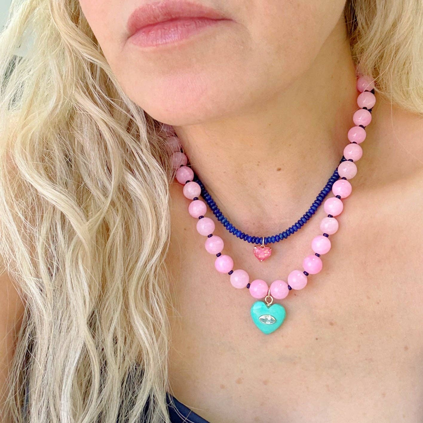 Candy Heart Beaded Necklace