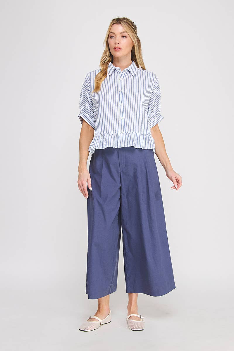 Button Down Top: Navy