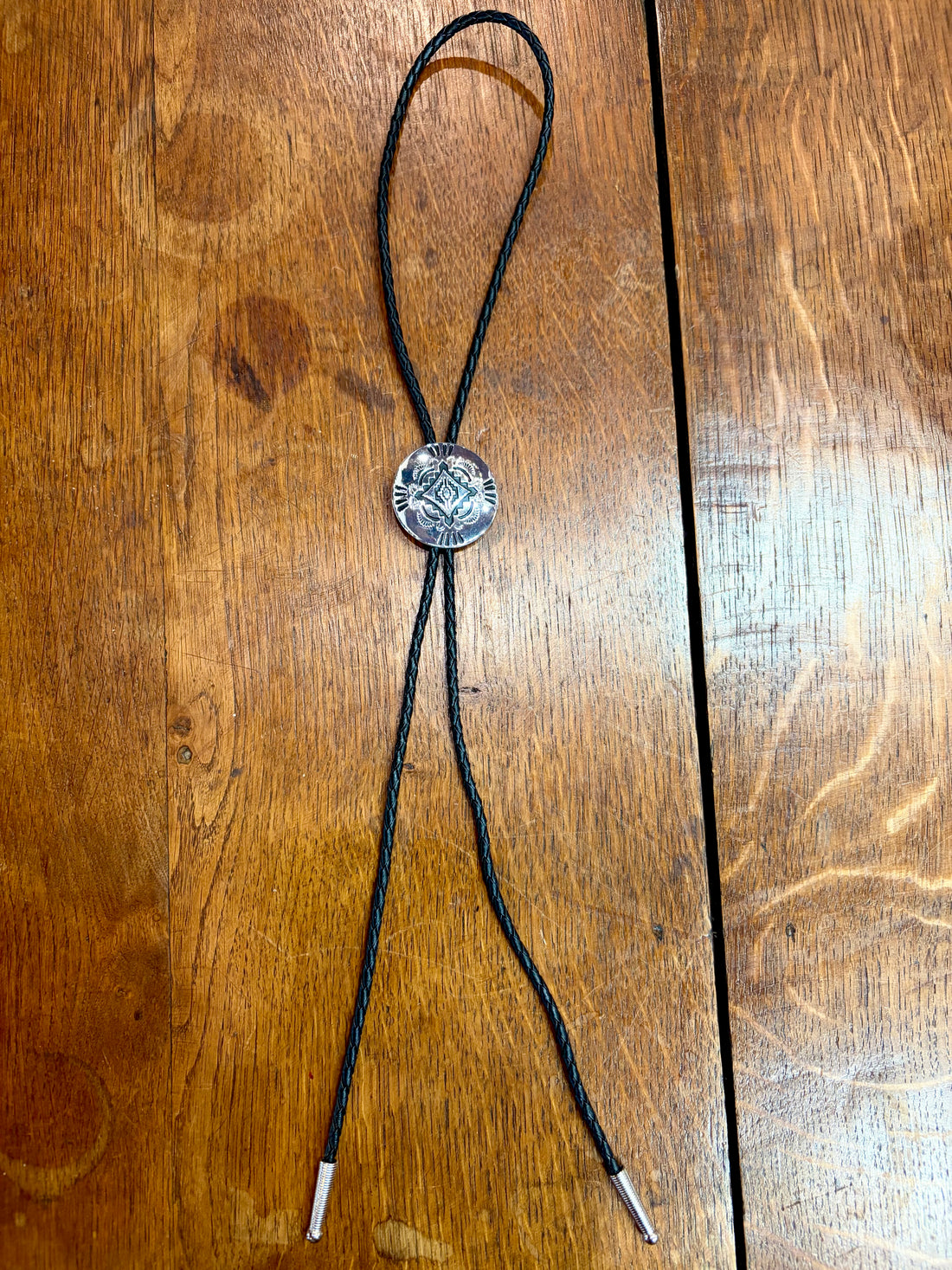 South Western Concho Round Bolo