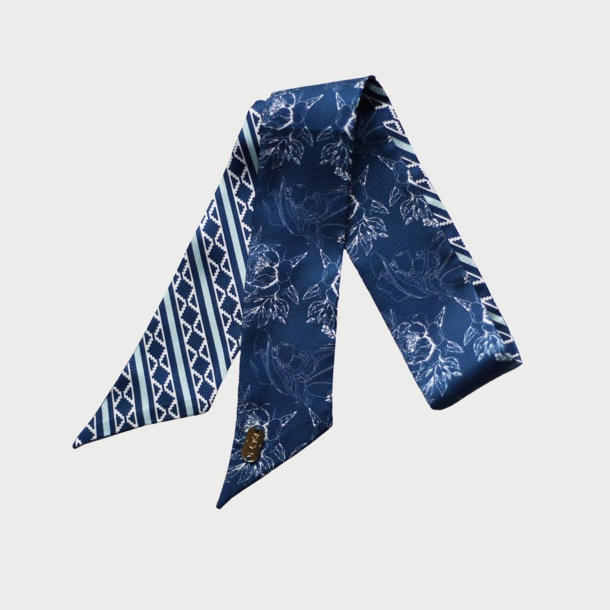 Southwest Navy Cowgirl Lil Twilly Scarf 33" | Wrist Scarf: GIftable Cube