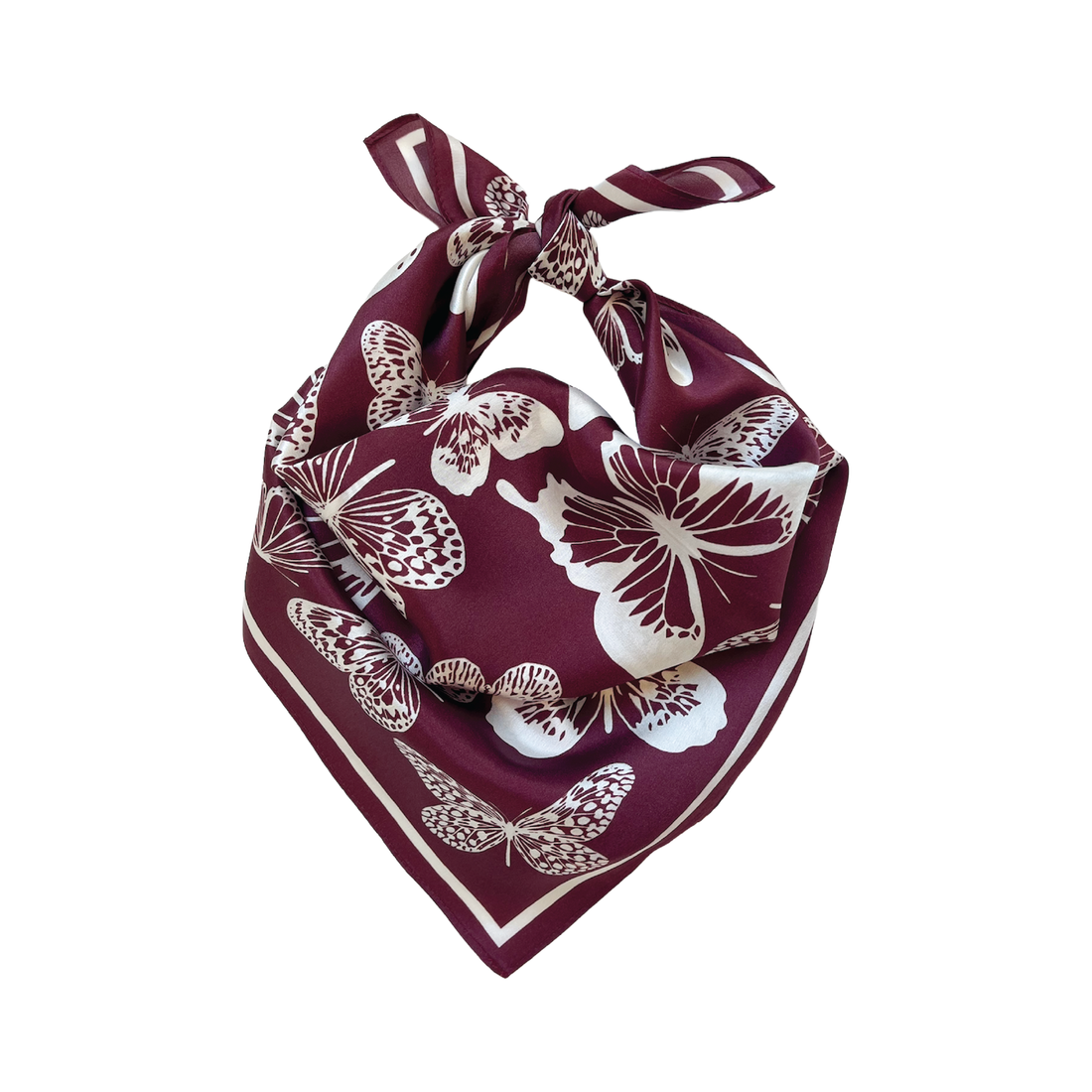 The Mariposa Scarf in Burgundy