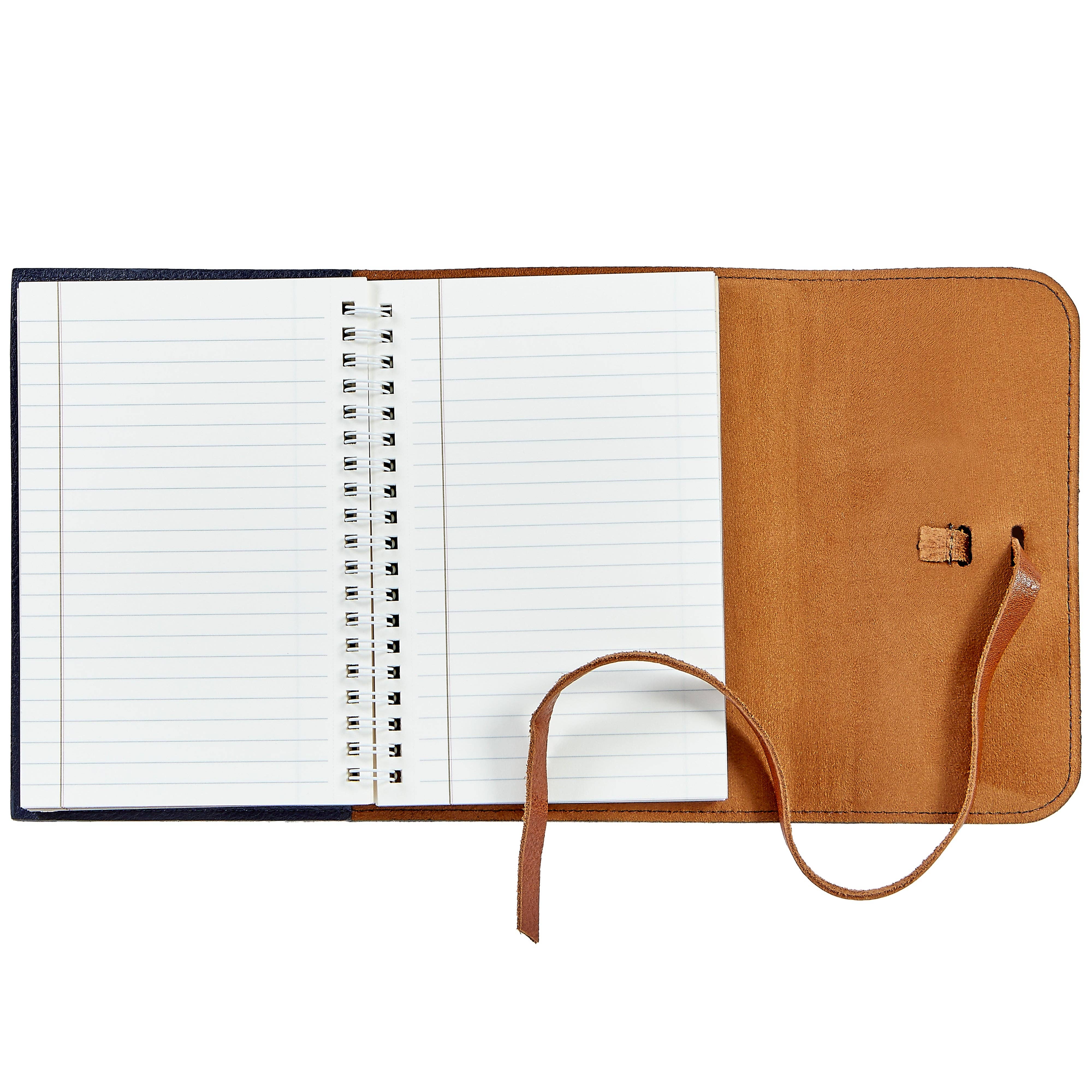 7" Leather Wrapped Refillable Journal