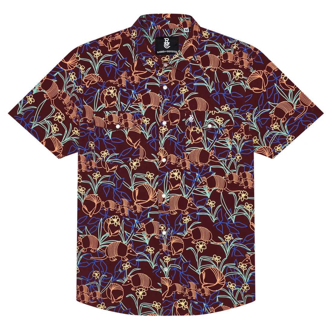 Raised by Coyotes Armadillo Roll Pearl Snap