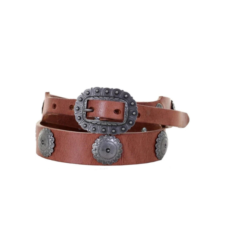 B1059 - Harness Leather Concho Belt
