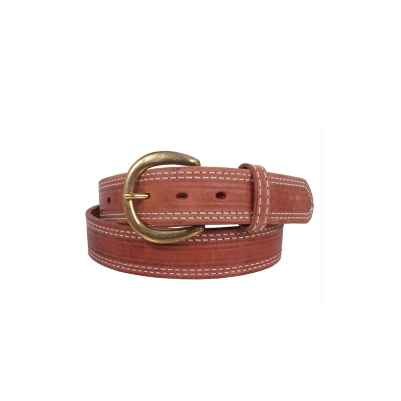 B109 - Harness Leather Stitched Belt