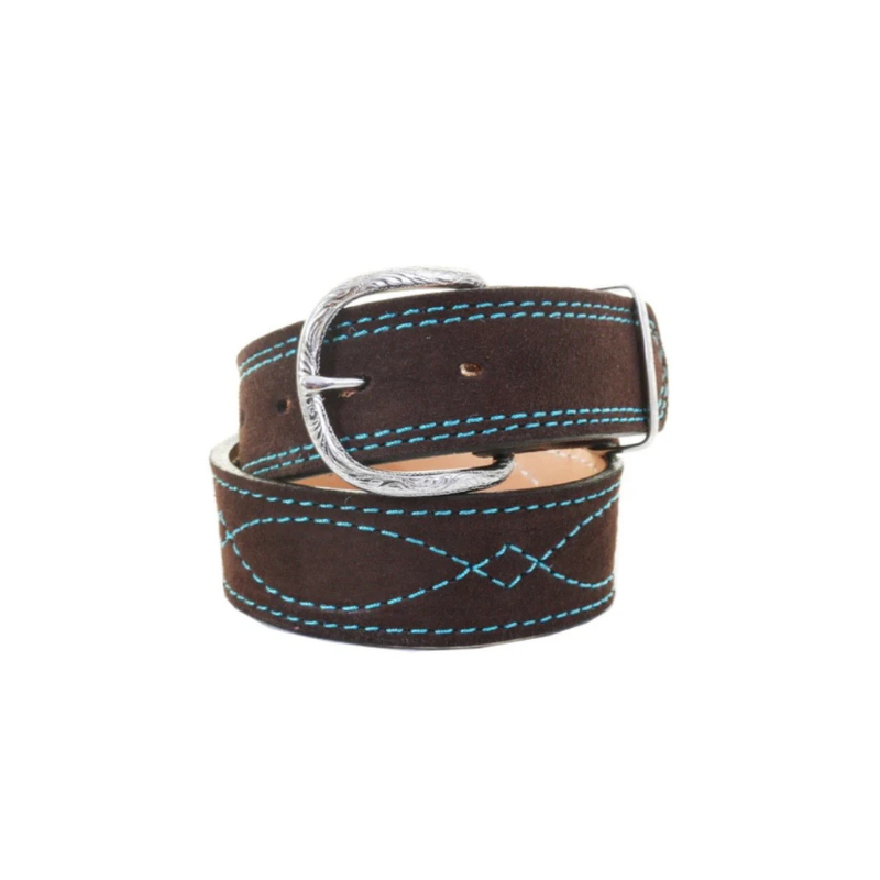 B1195A - Brown Suede Belt