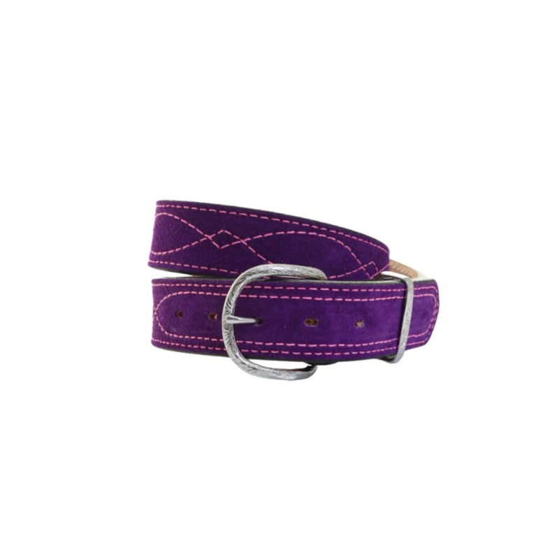 B1240 - Purple/Pink Suede Belt
