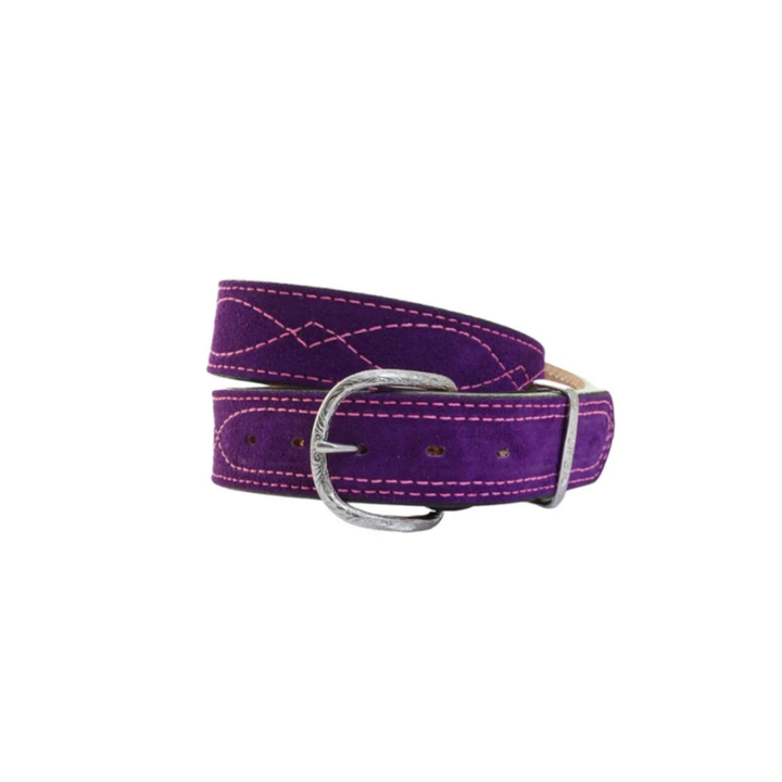 B1240 - Purple/Pink Suede Belt