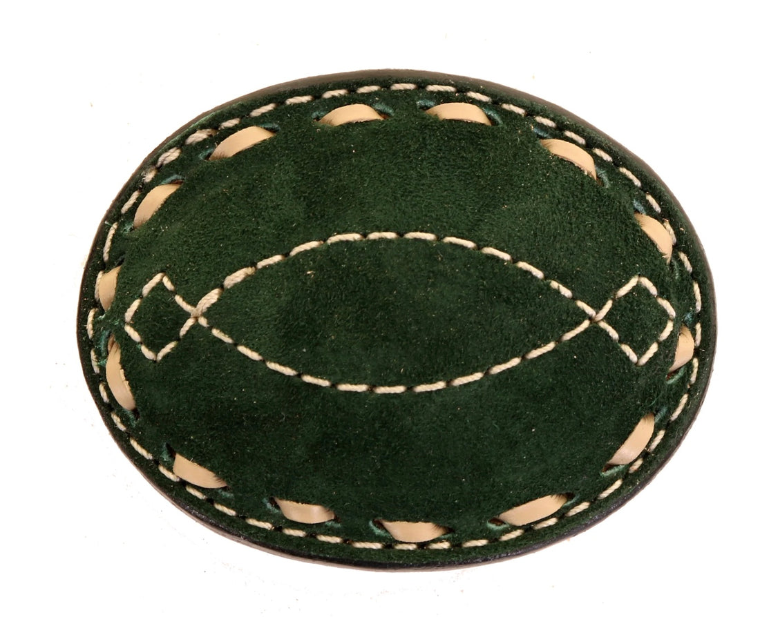 MLB00 - Forest Green Suede Belt Buckle