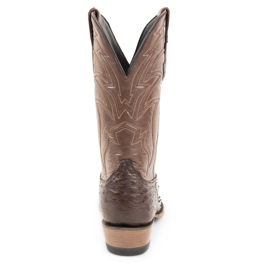Resistol Boots Brown Gold Full Quill Ostrich Cutter Toe