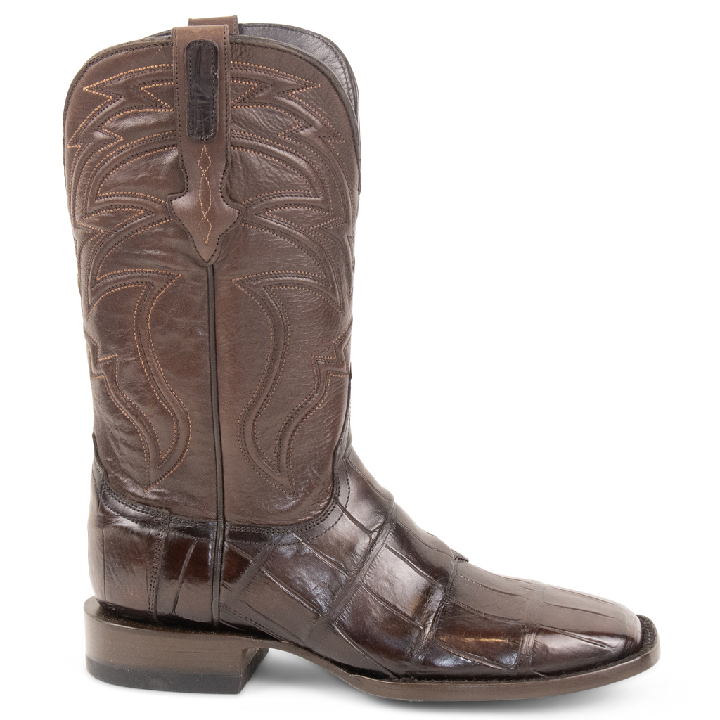 Alligator Brown - Square Toe