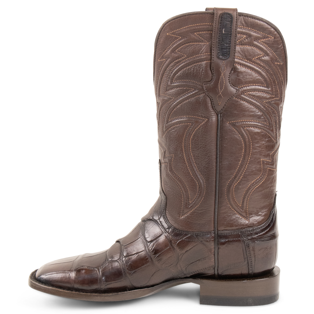 Alligator Brown - Square Toe