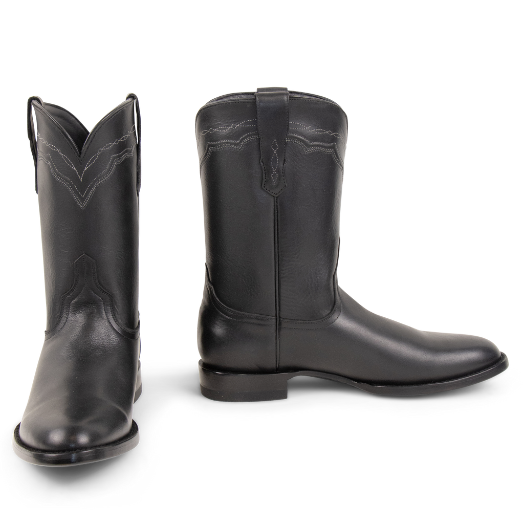 Jersey Cowhide Black - Roper Toe
