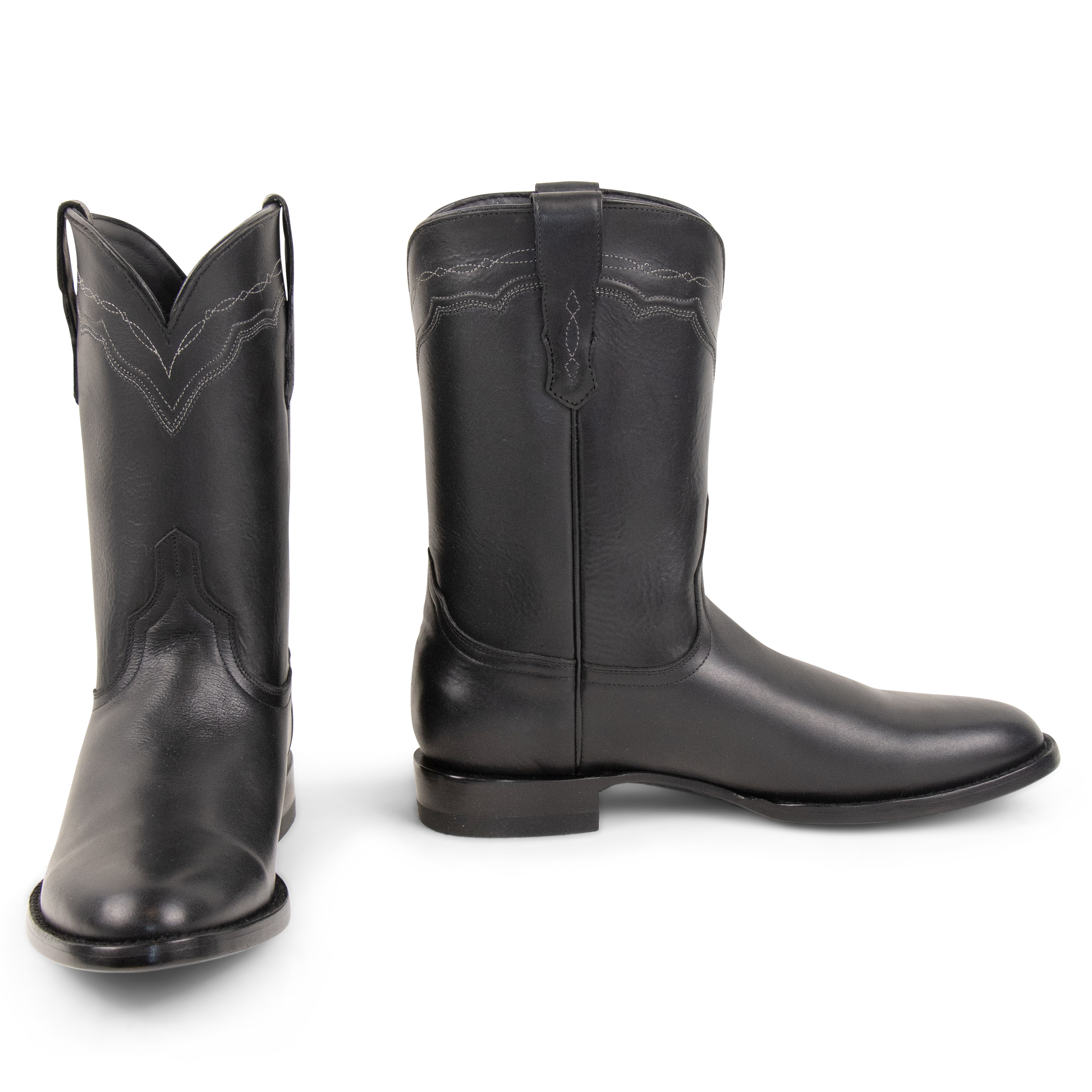 Jersey Cowhide Black - Roper Toe