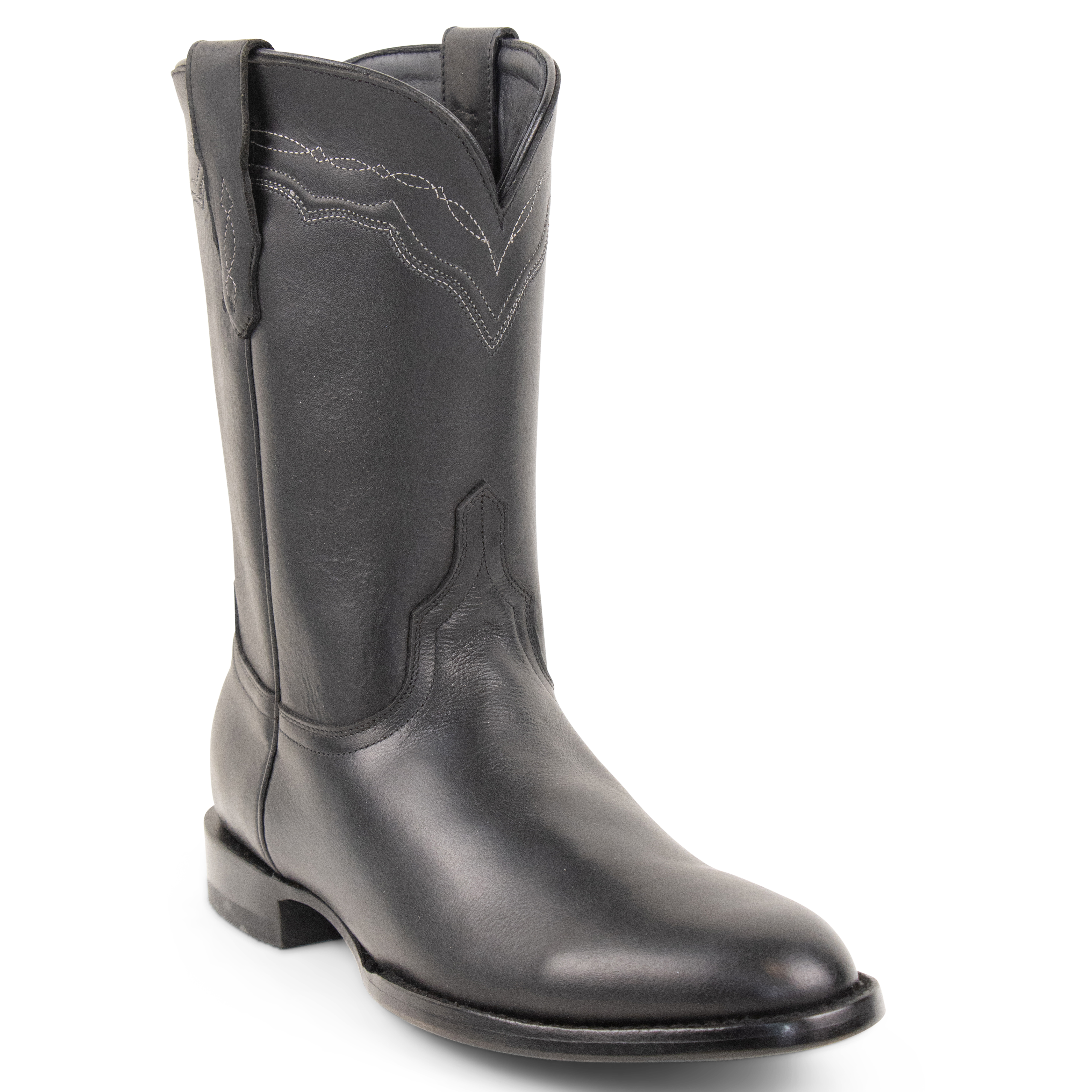 Jersey Cowhide Black - Roper Toe