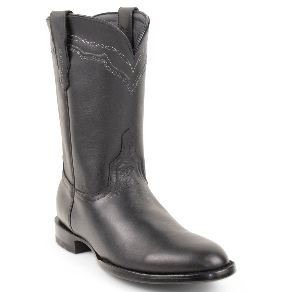 Jersey Cowhide Black - Roper Toe
