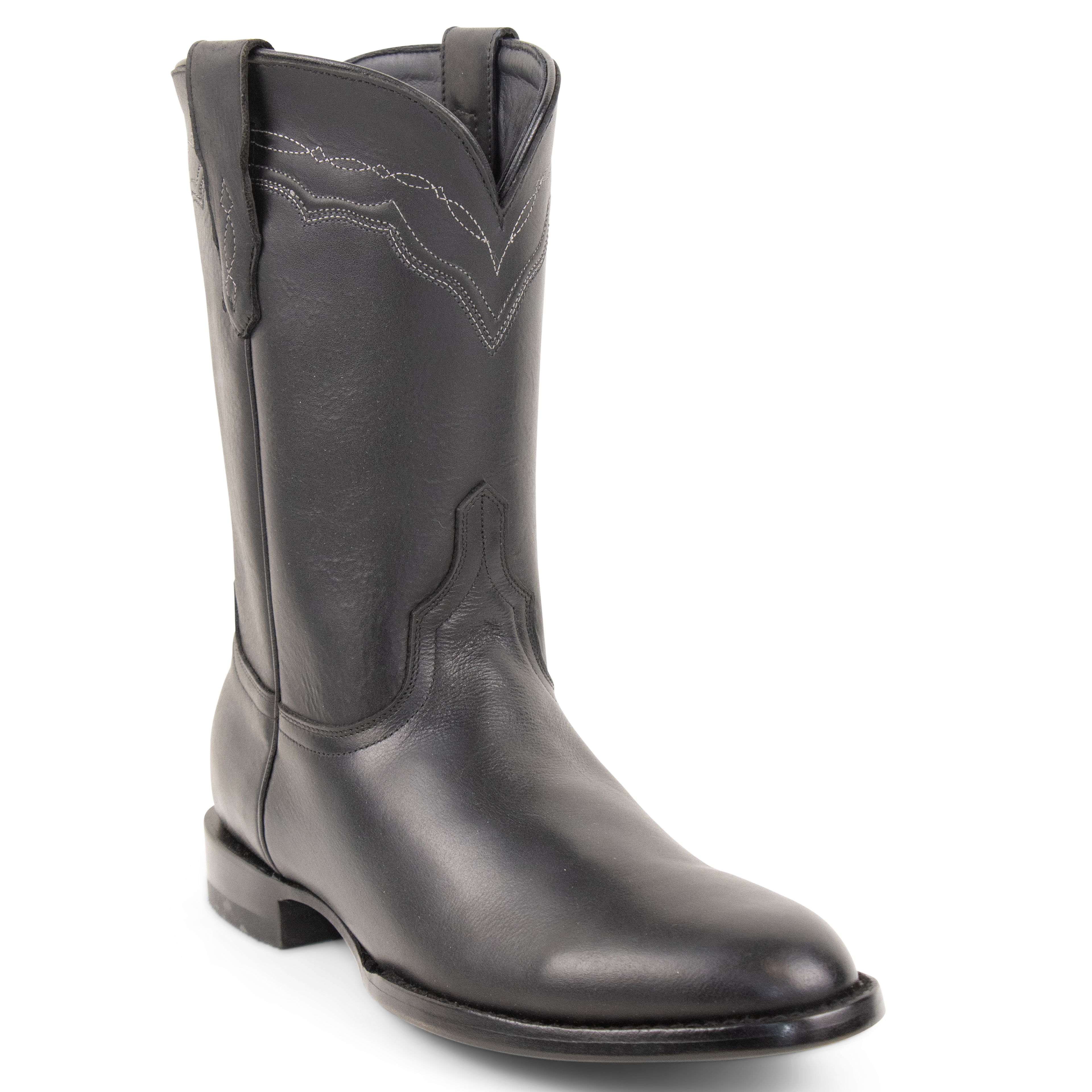 Jersey Cowhide Black - Roper Toe