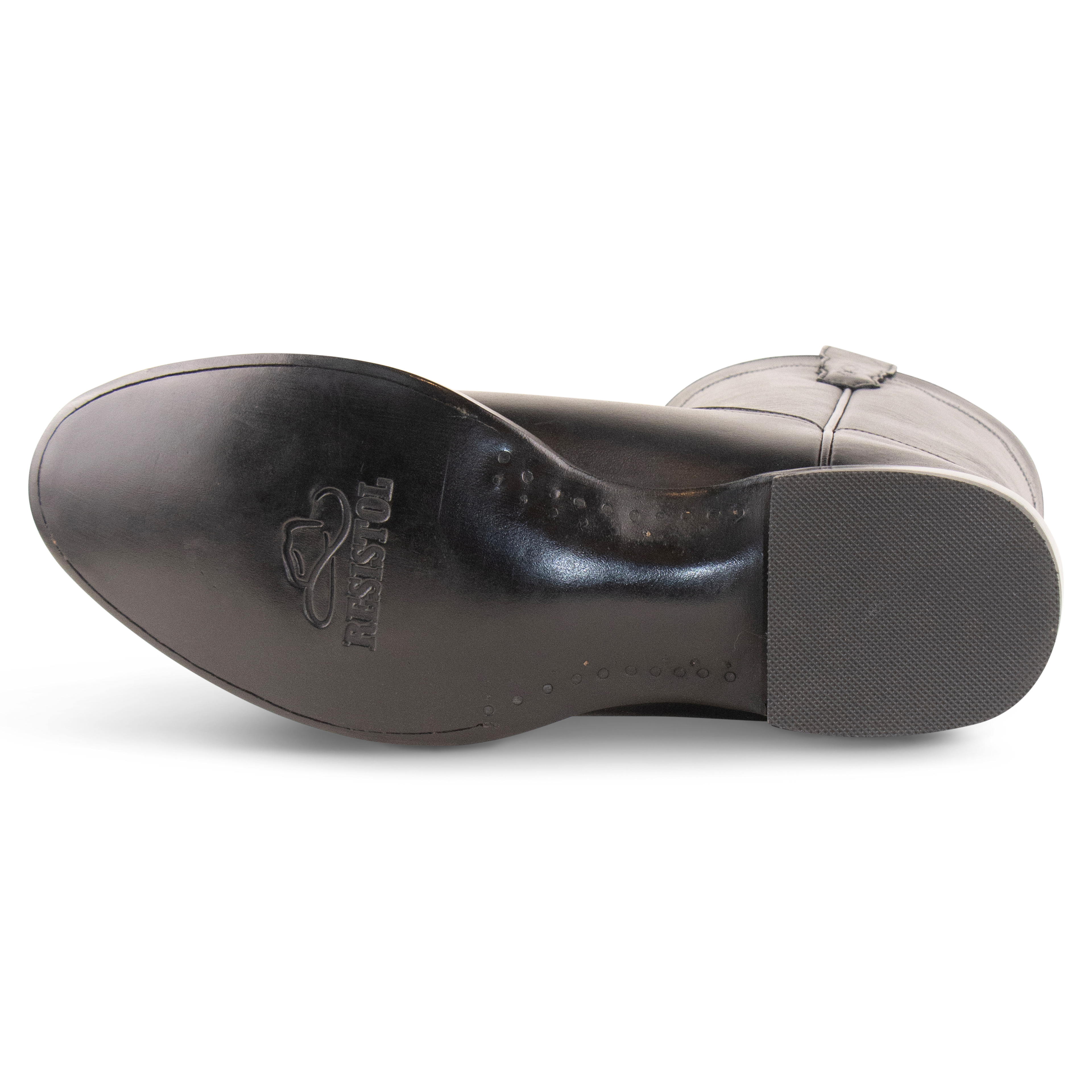 Jersey Cowhide Black - Roper Toe