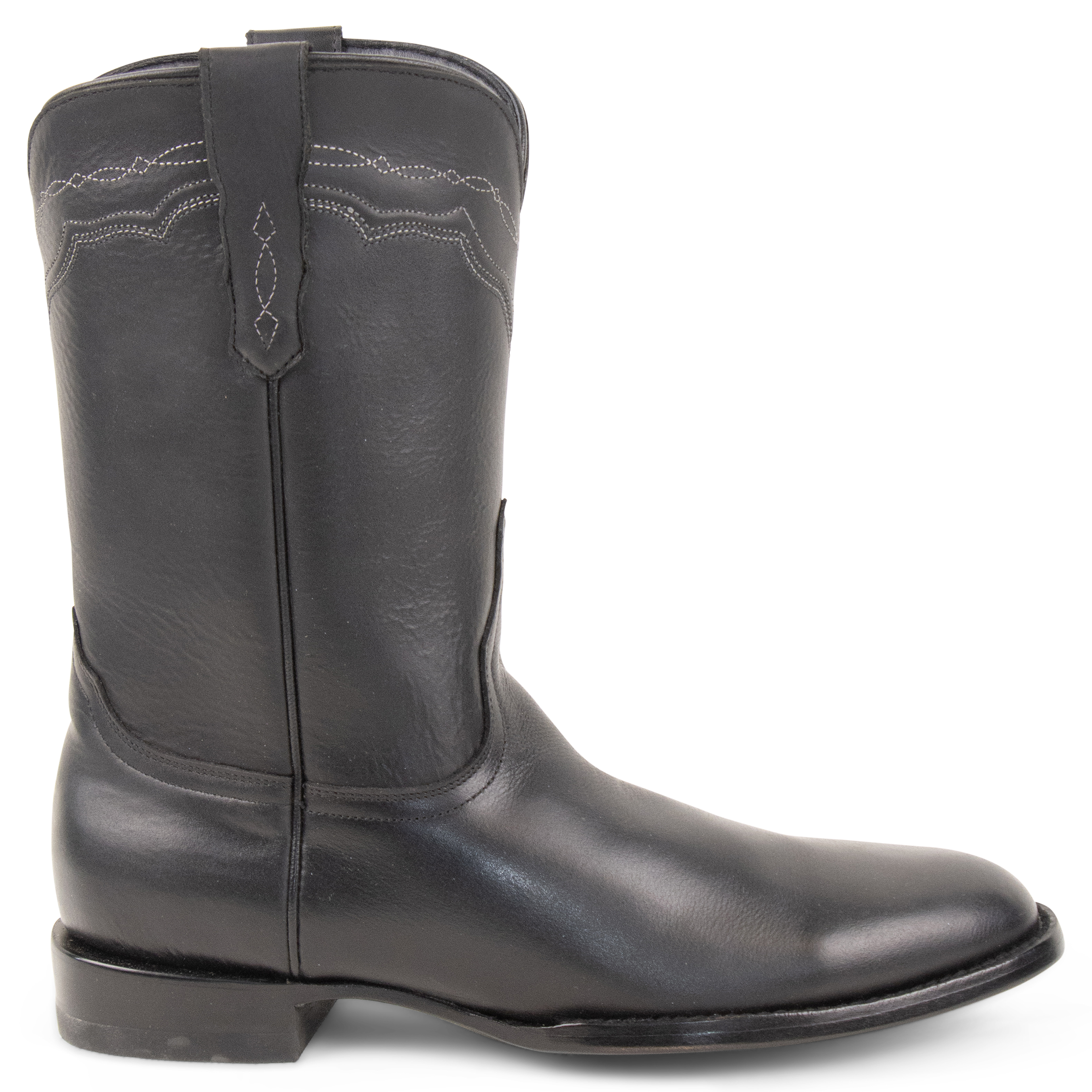 Jersey Cowhide Black - Roper Toe