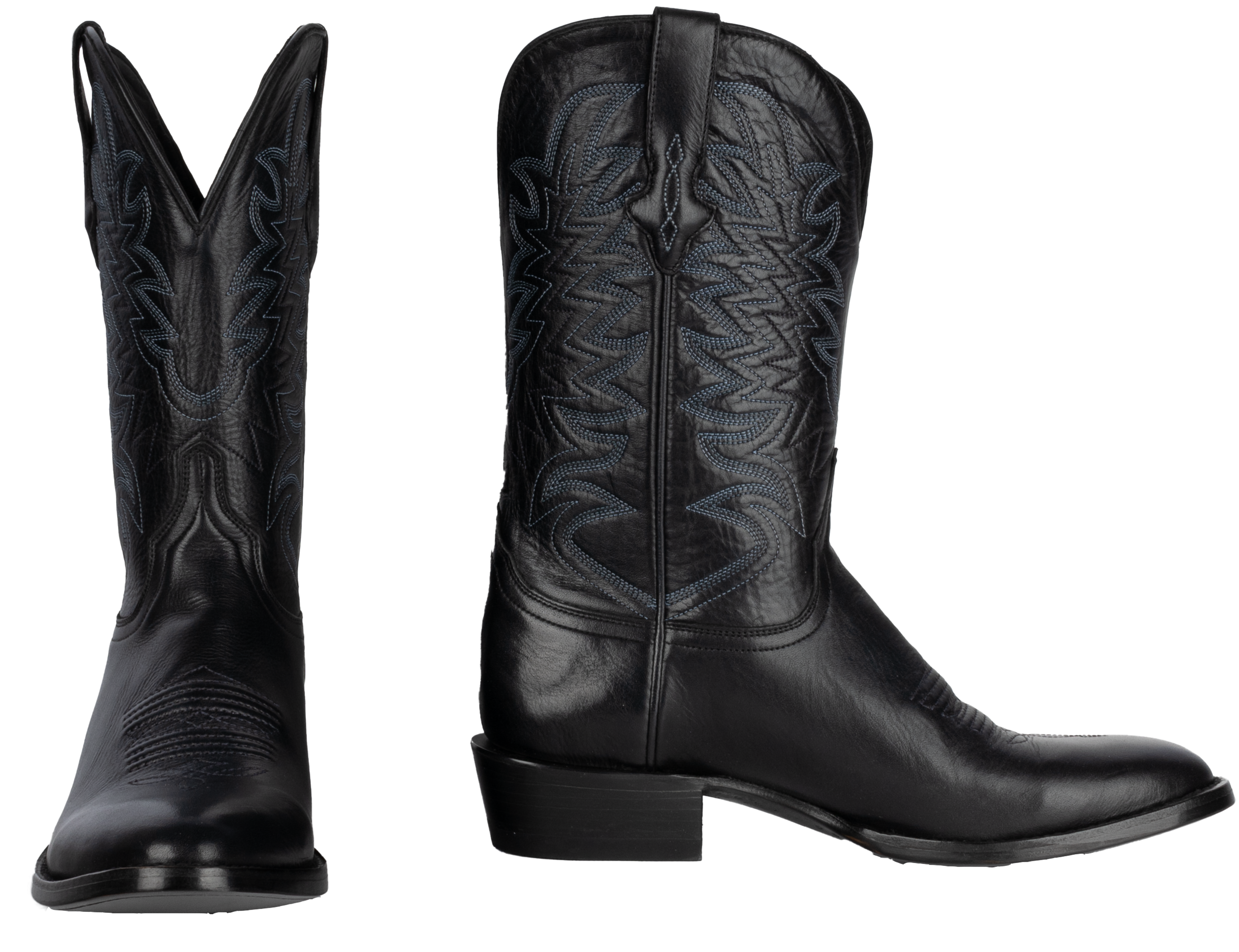 Jersey Cowhide Black - Round Toe