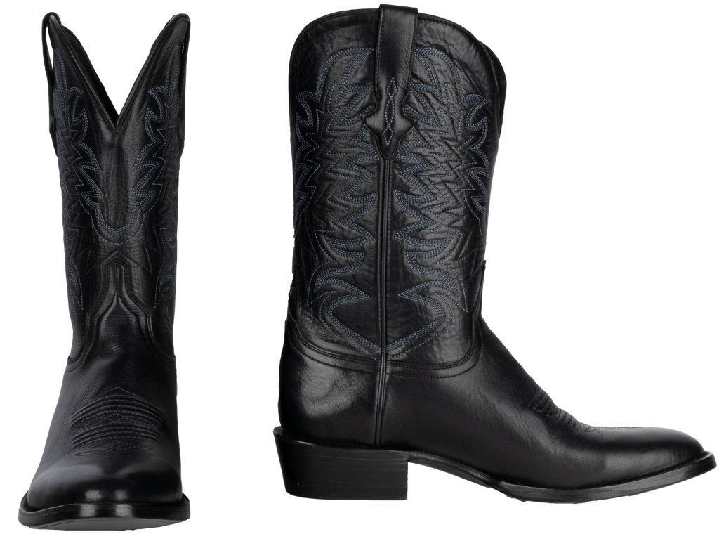 Jersey Cowhide Black - Round Toe