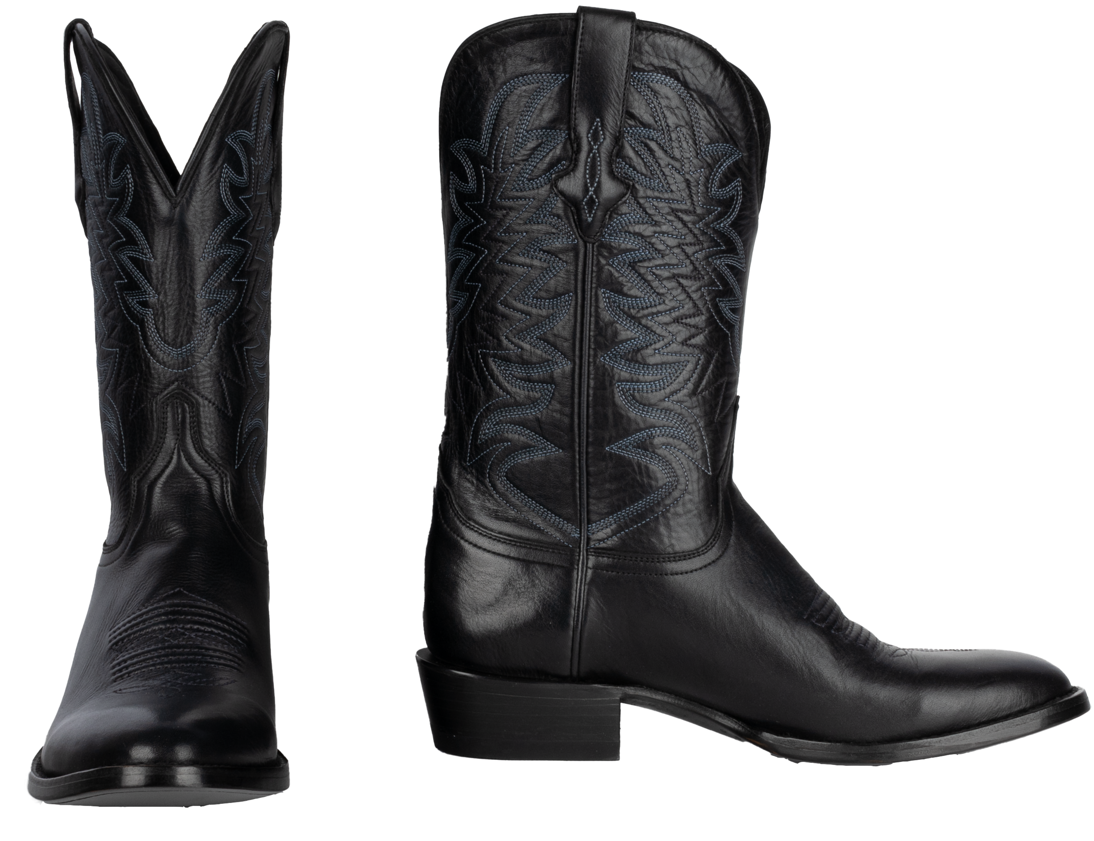 Jersey Cowhide Black - Round Toe