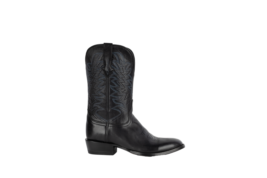 Jersey Cowhide Black - Round Toe