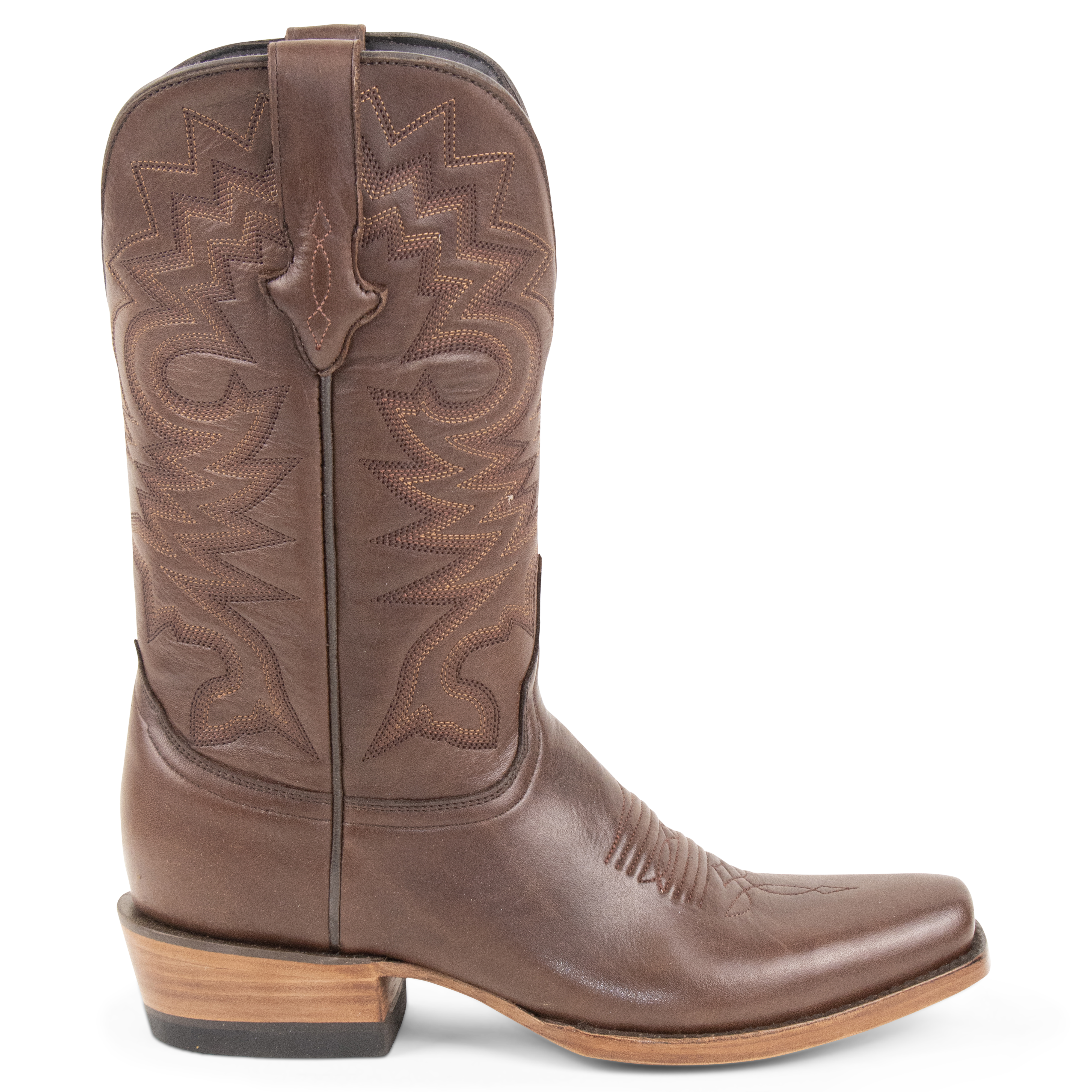Resistol Boots Brown Gold Jersey Cowhide Cutter Toe