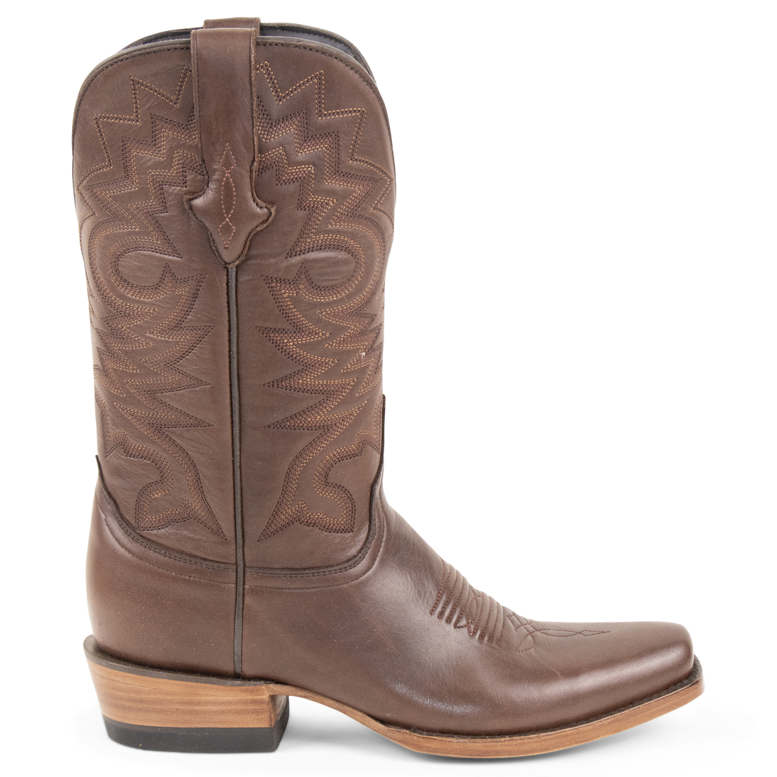 Resistol Boots Brown Gold Jersey Cowhide Cutter Toe