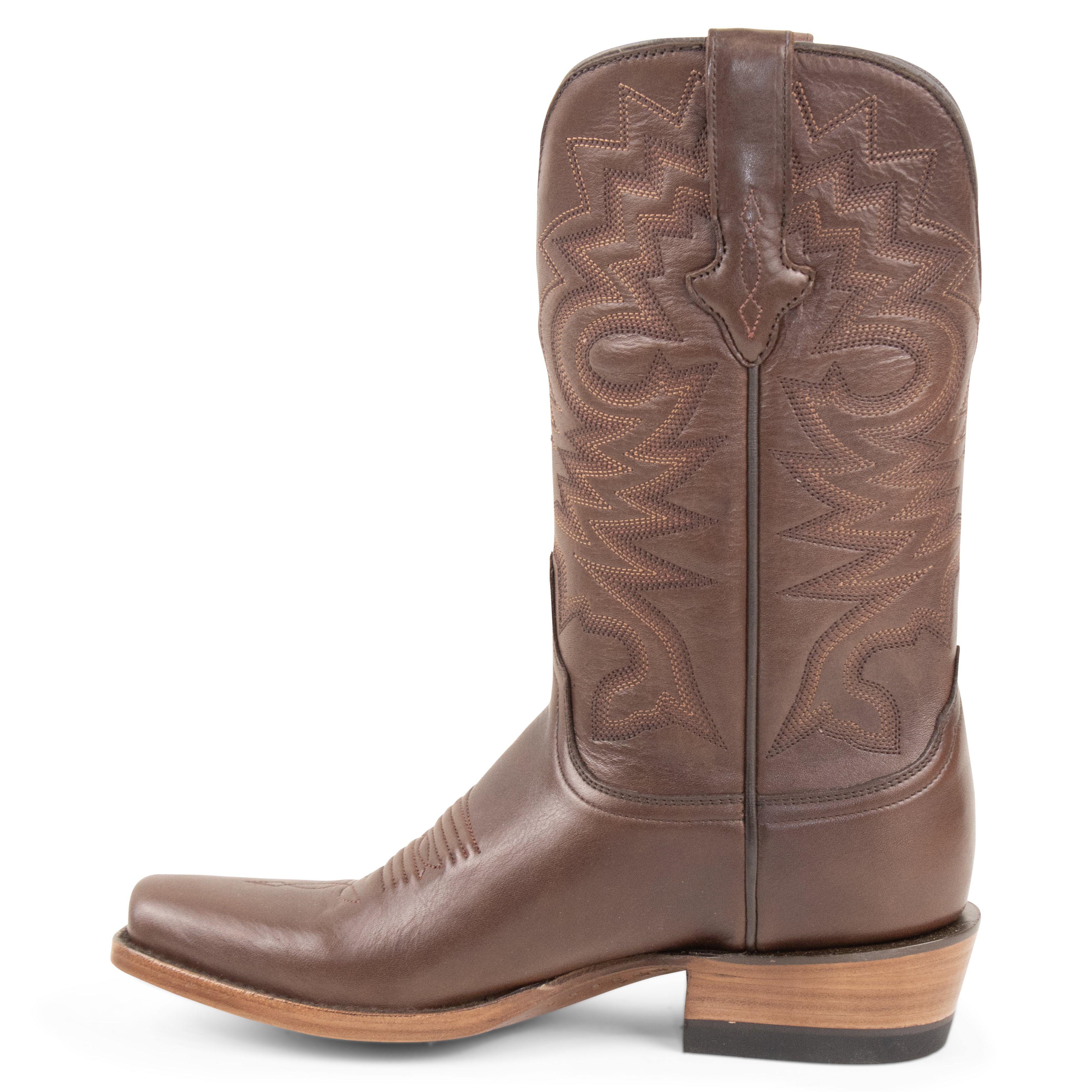 Resistol Boots Brown Gold Jersey Cowhide Cutter Toe