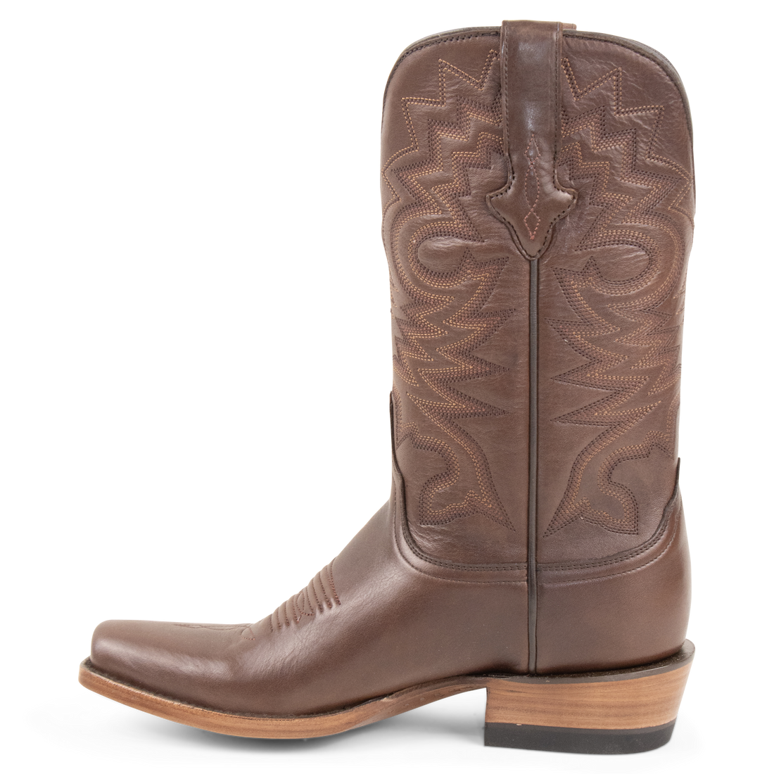 Resistol Boots Brown Gold Jersey Cowhide Cutter Toe