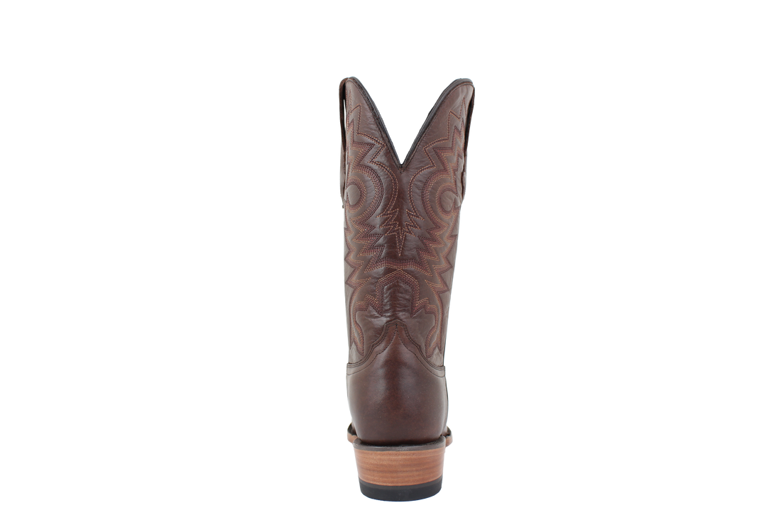 Resistol Boots Brown Gold Jersey Cowhide Round Toe
