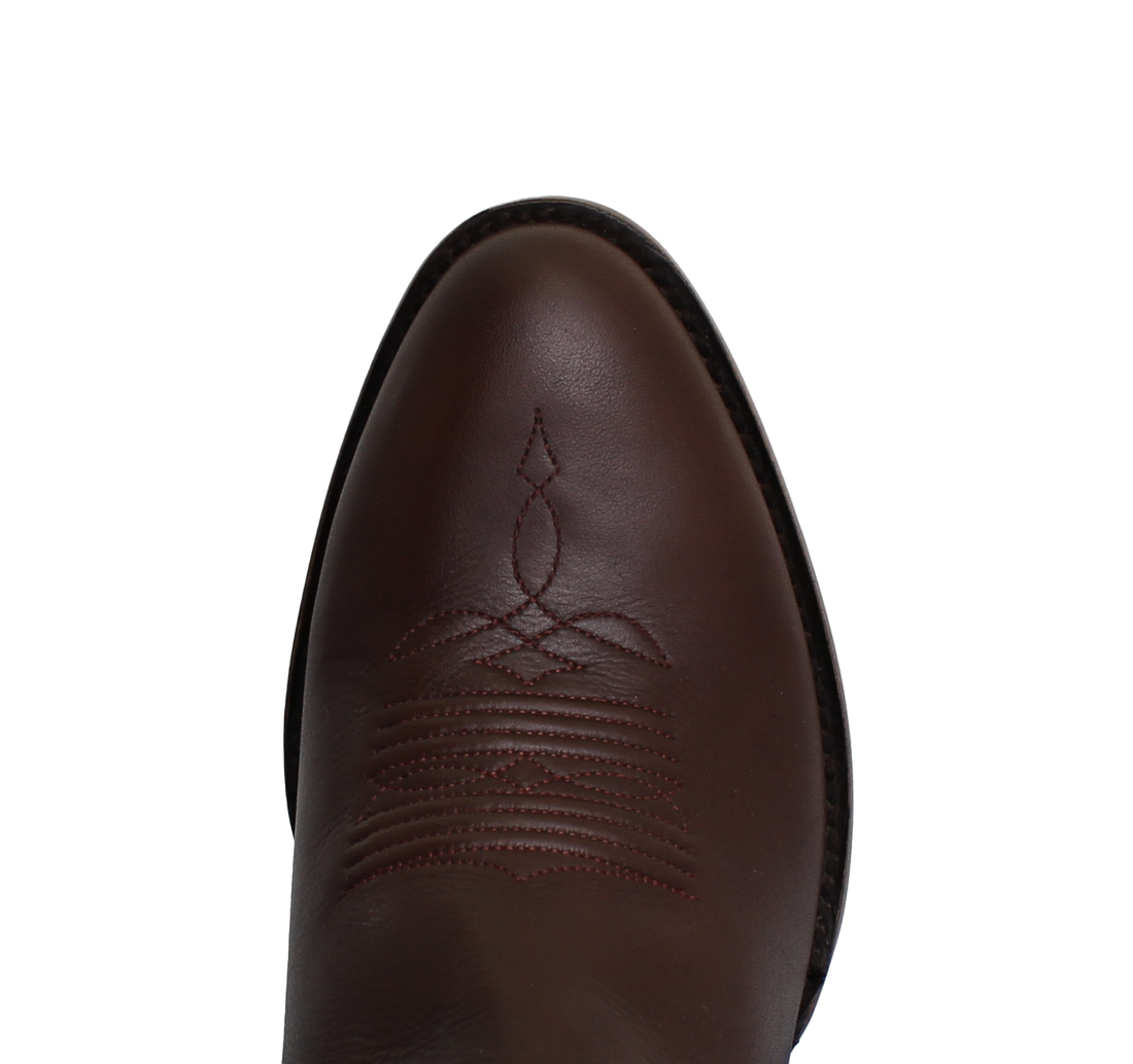 Resistol Boots Brown Gold Jersey Cowhide Round Toe