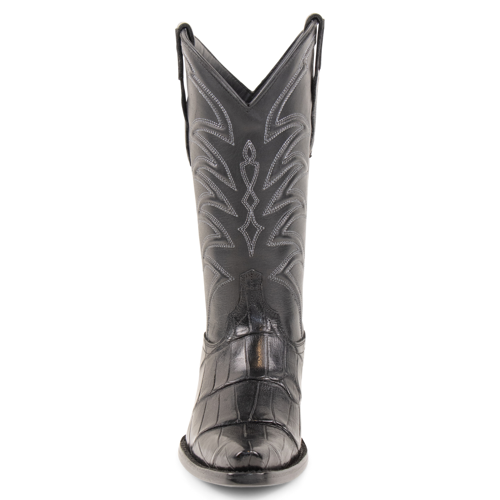 Alligator Black - Pointed Toe