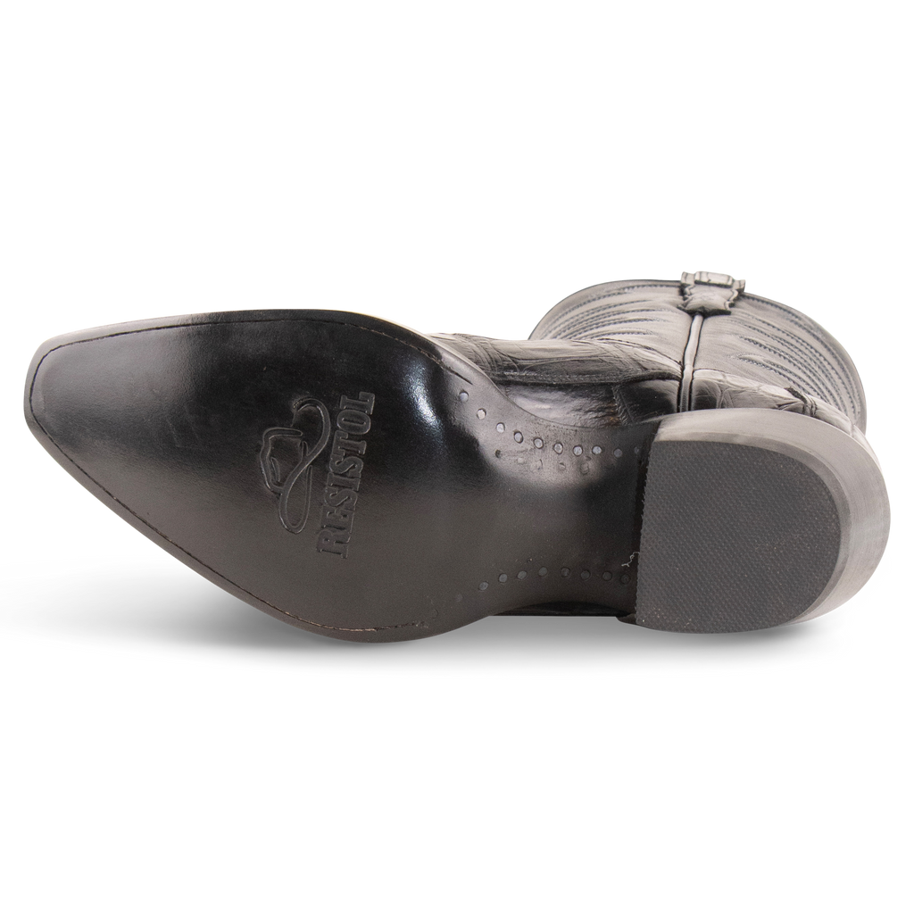 Alligator Black - Pointed Toe