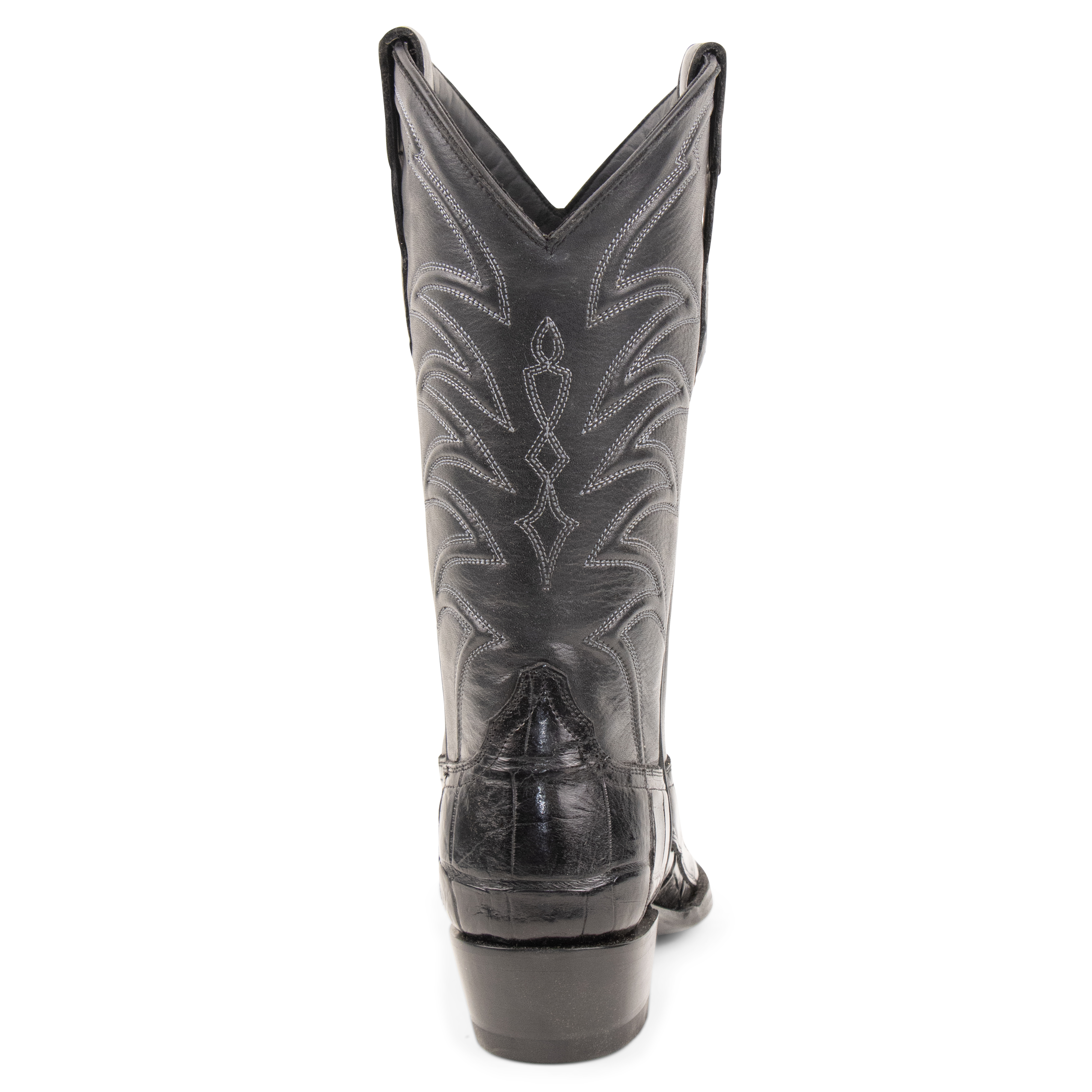 Alligator Black - Pointed Toe