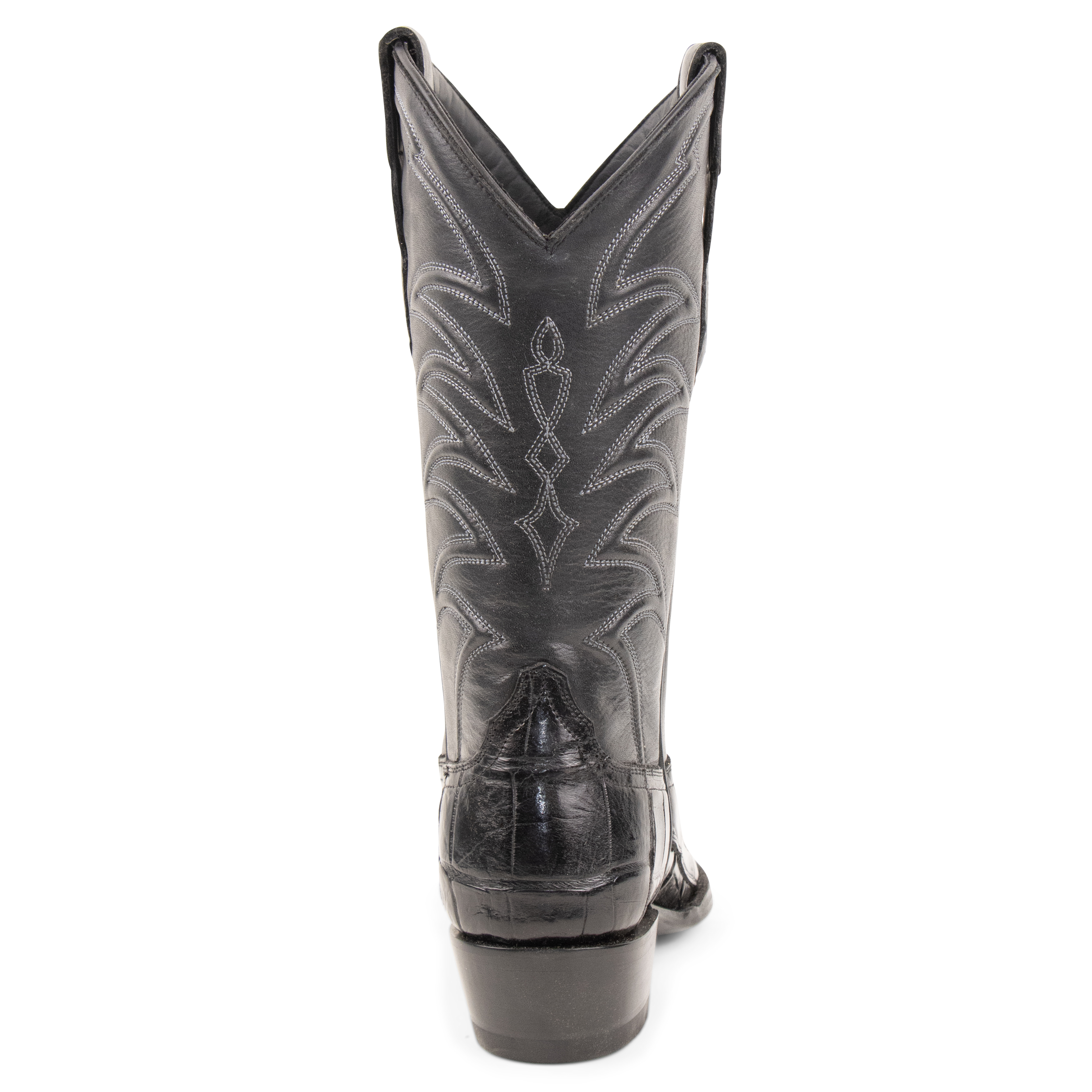Alligator Black - Pointed Toe