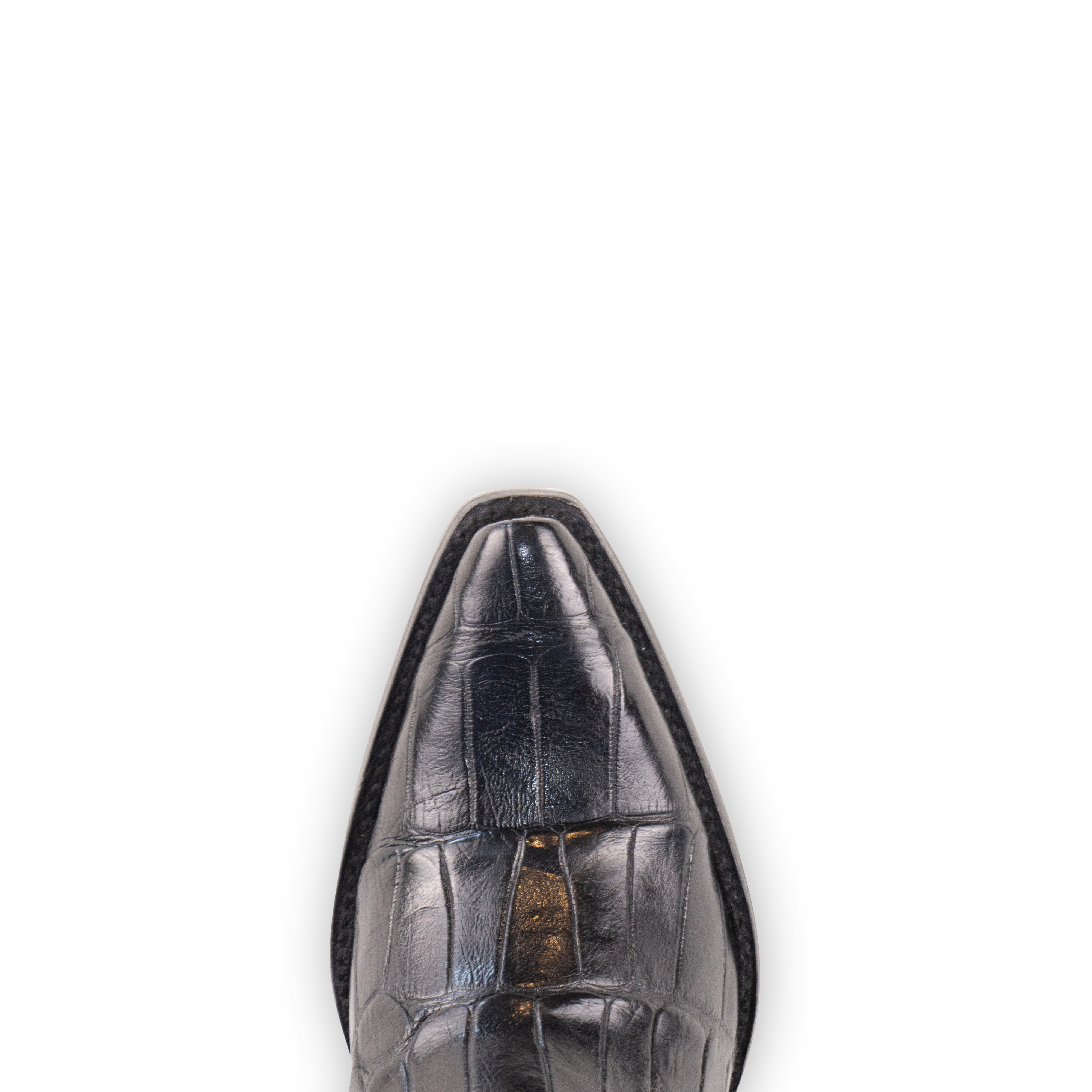 Alligator Black - Pointed Toe