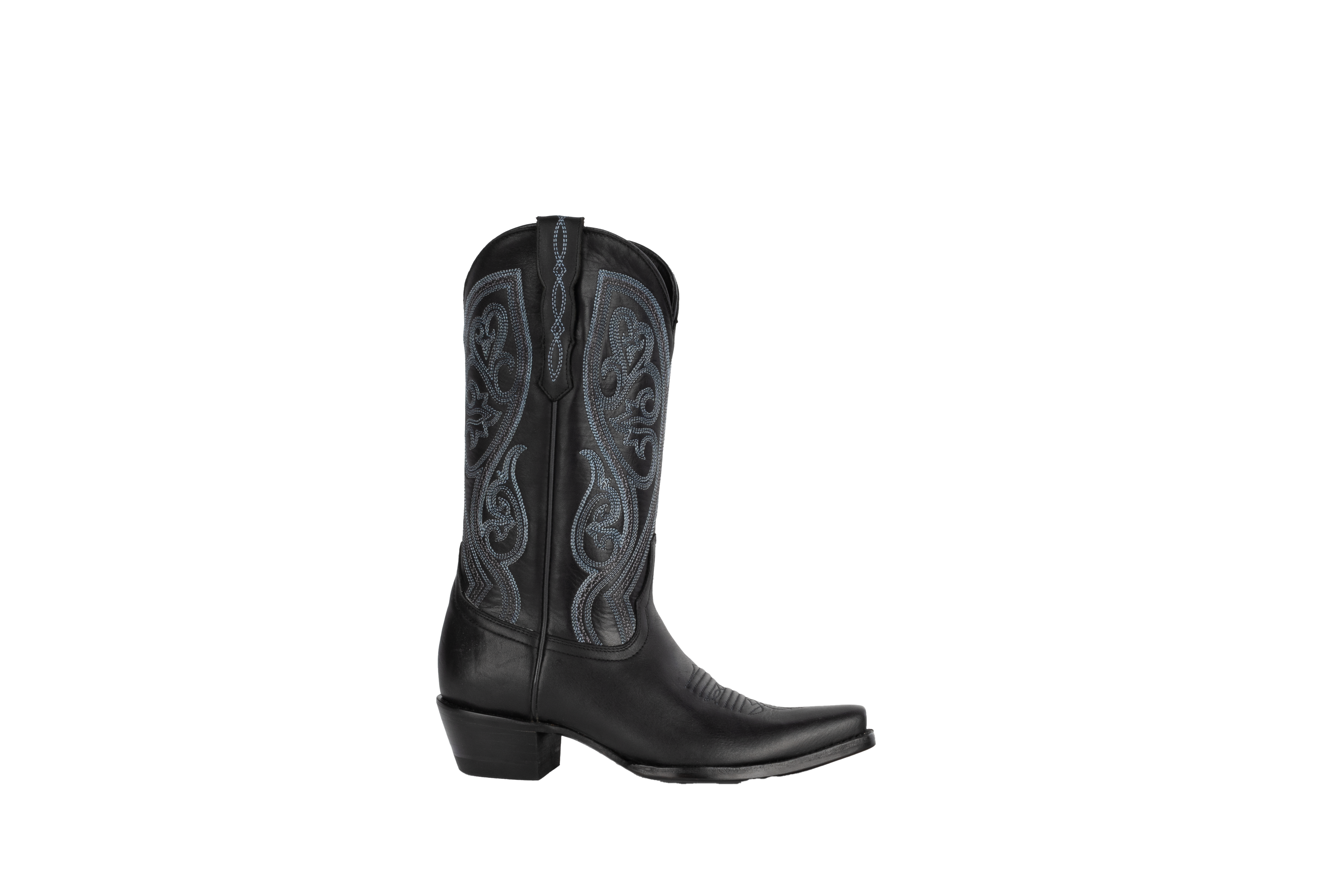 Jersey Cowhide Black - Pointed Toe