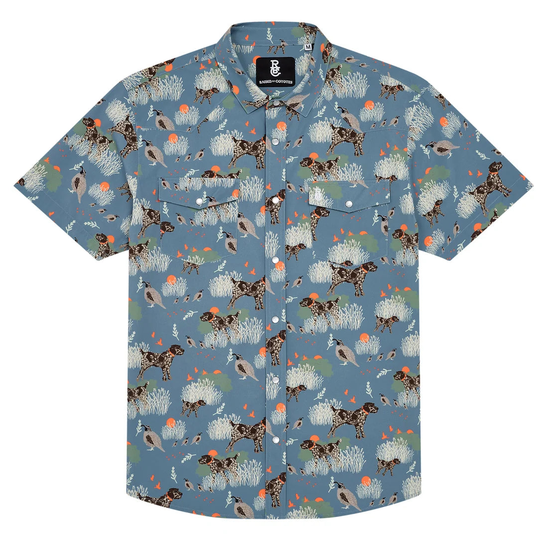 Raised by Coyotes Bird Dog Pearl Snap