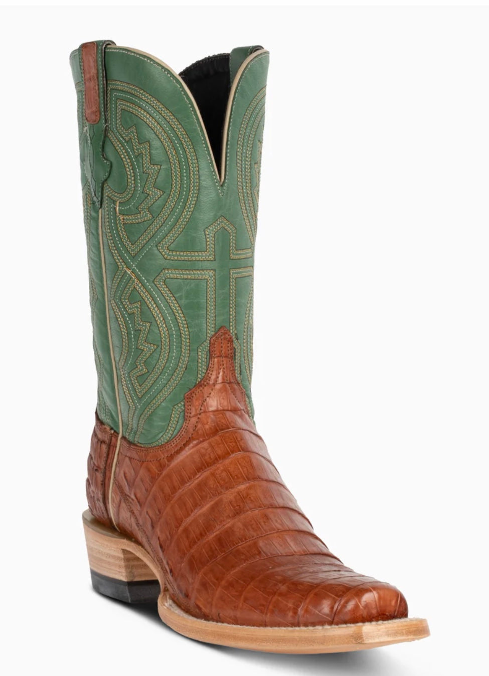 Resistol Boots Barnwood Caiman Tail Cutter Toe