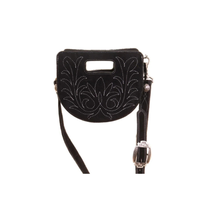 Double J Saddlery - Saddle Stitch Half Circle Clutch