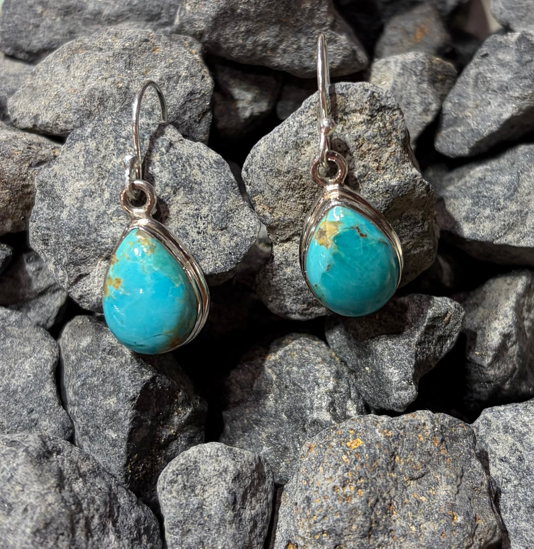 Teardrop Turq Earrings