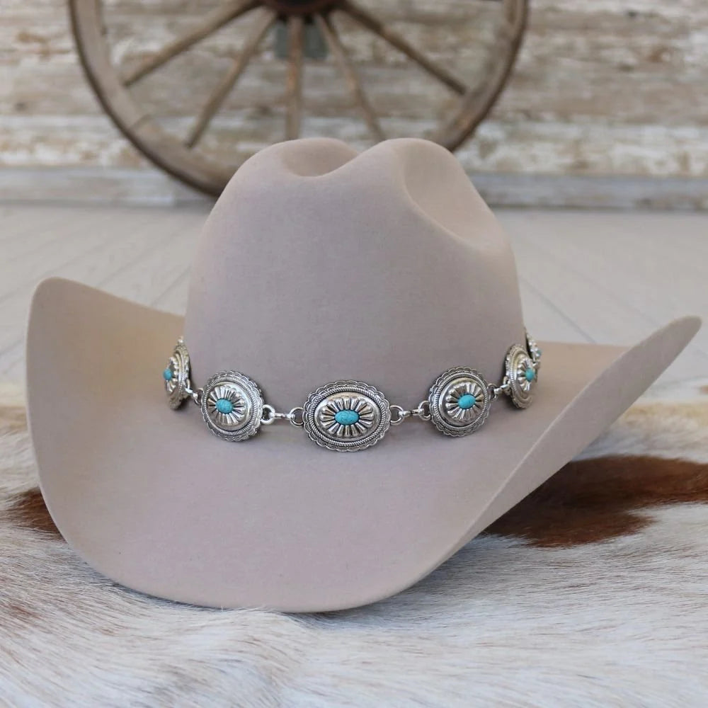 Turquoise Concho Hat Band – Strider